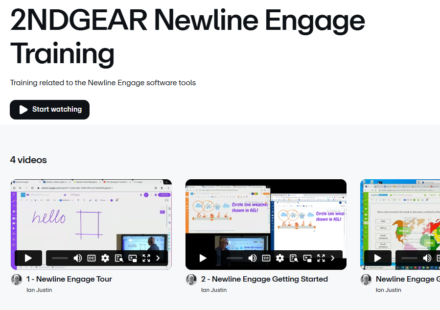 Newline training videos on Vimeo