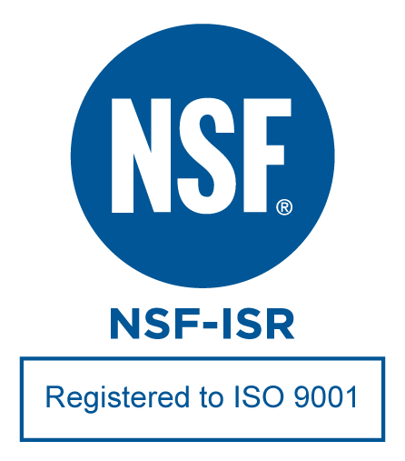 NSF-ISR registered to ISO 9001