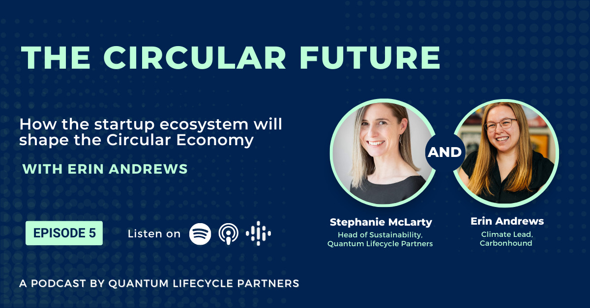 The Circular Economy Podcast Episode 5 - How the startup ecosystem will shape the Circular Economy