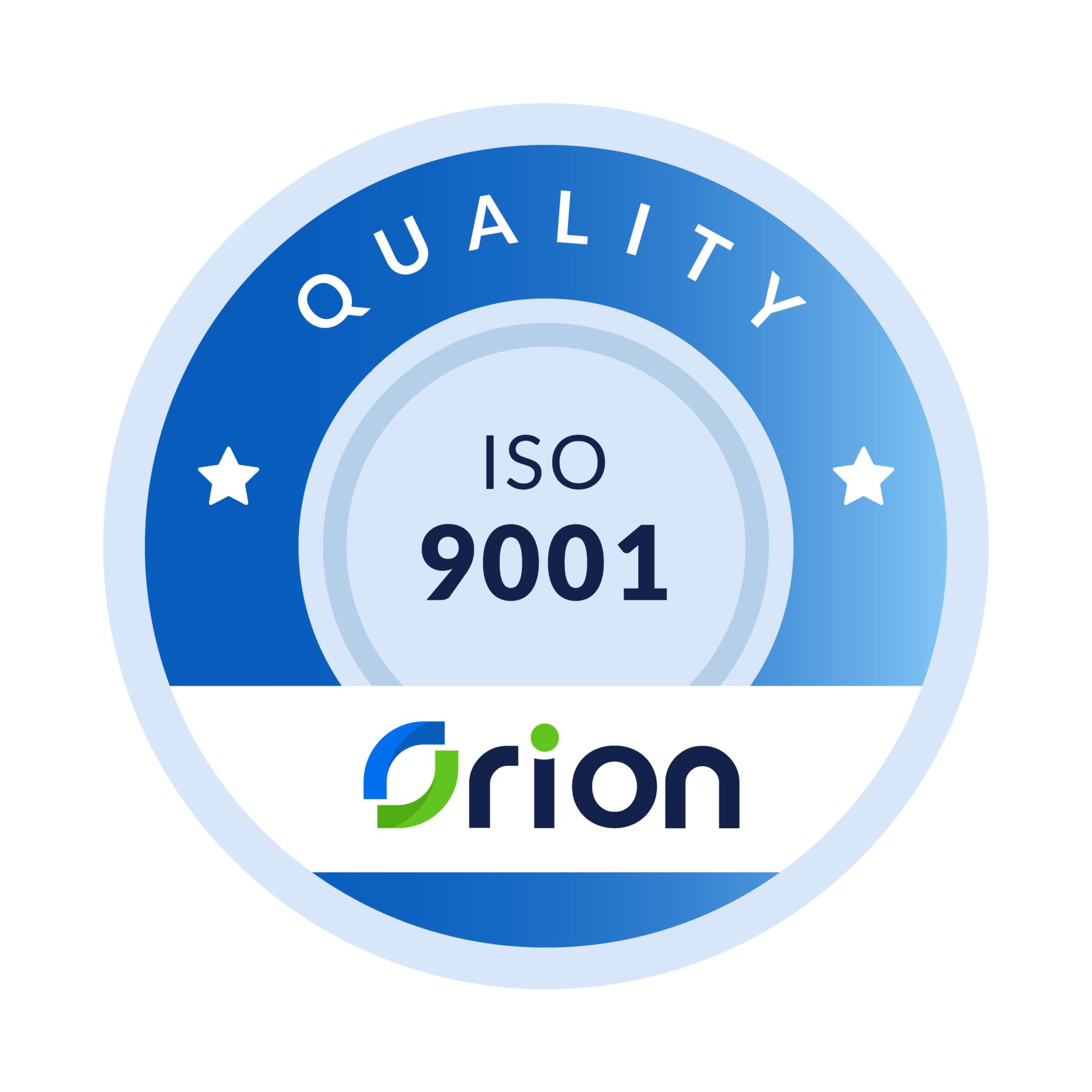 Orion ISO 9001 quality management certification